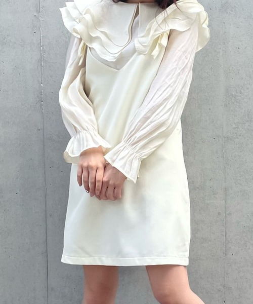 Voyage titty&Co.PETIT（ボヤージュティティアンドコープチ）の「【Voyage titty&Co. PETIT】リボンジャンスカ（ワンピース・レディース・アイボリー/ブラック・FREE）」の5枚目の写真