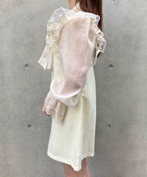 Voyage titty&Co.PETIT（ボヤージュティティアンドコープチ）の「【Voyage titty&Co. PETIT】リボンジャンスカ（ワンピース・レディース・アイボリー/ブラック・FREE）」の7枚目の写真