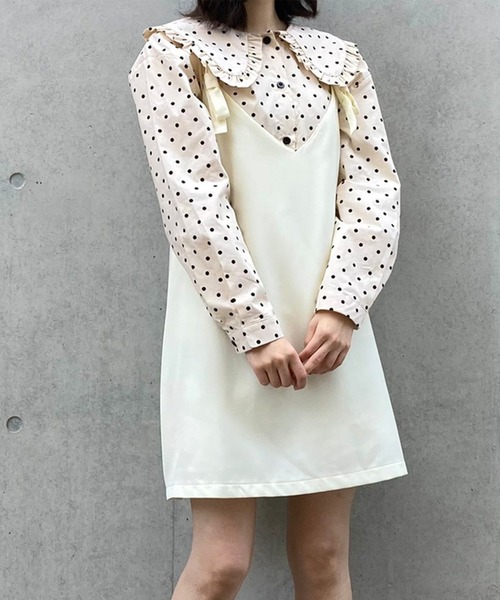 Voyage titty&Co.PETIT（ボヤージュティティアンドコープチ）の「【Voyage titty&Co. PETIT】リボンジャンスカ（ワンピース・レディース・アイボリー/ブラック・FREE）」の12枚目の写真