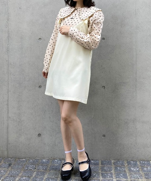 Voyage titty&Co.PETIT（ボヤージュティティアンドコープチ）の「【Voyage titty&Co. PETIT】リボンジャンスカ（ワンピース・レディース・アイボリー/ブラック・FREE）」の16枚目の写真