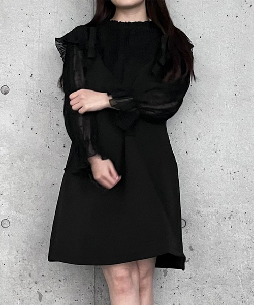 Voyage titty&Co.PETIT（ボヤージュティティアンドコープチ）の「【Voyage titty&Co. PETIT】リボンジャンスカ（ワンピース・レディース・アイボリー/ブラック・FREE）」の19枚目の写真