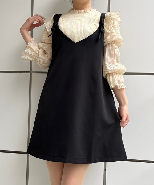 Voyage titty&Co.PETIT（ボヤージュティティアンドコープチ）の「【Voyage titty&Co. PETIT】リボンジャンスカ（ワンピース・レディース・アイボリー/ブラック・FREE）」の22枚目の写真