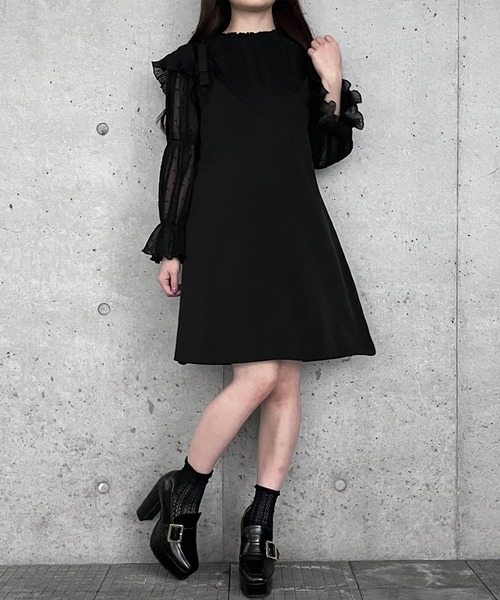 Voyage titty&Co.PETIT（ボヤージュティティアンドコープチ）の「【Voyage titty&Co. PETIT】リボンジャンスカ（ワンピース・レディース・アイボリー/ブラック・FREE）」の20枚目の写真