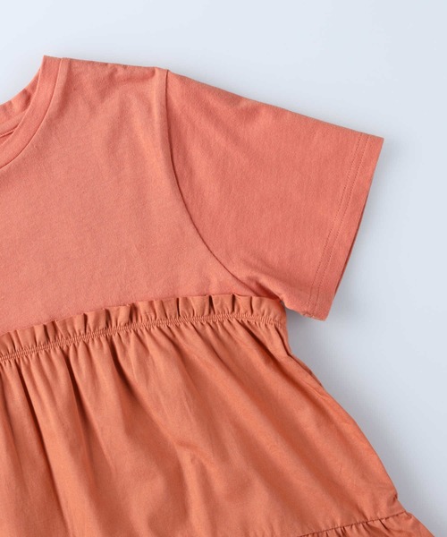 HONEYSUCKLE ROSE（ハニーサックルローズ）の「【HONEYSUCKLE ROSE】ティアードカットソー（Tシャツ/カットソー・レディース・ホワイト/オレンジ/ダークグレー・M/L）」の8枚目の写真