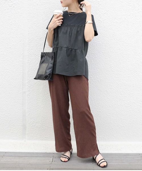 HONEYSUCKLE ROSE（ハニーサックルローズ）の「【HONEYSUCKLE ROSE】ティアードカットソー（Tシャツ/カットソー・レディース・ホワイト/オレンジ/ダークグレー・M/L）」の11枚目の写真