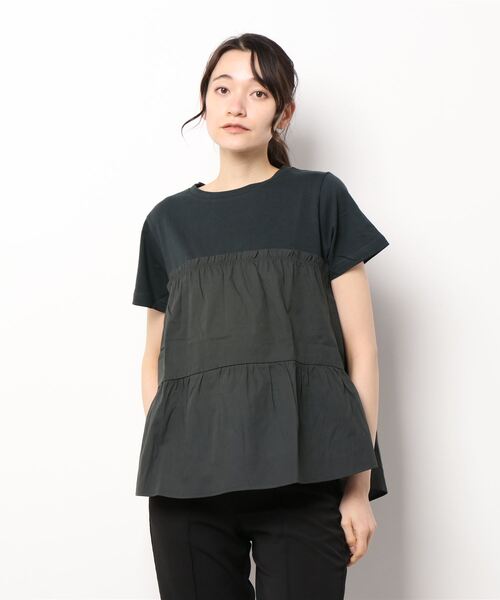 HONEYSUCKLE ROSE（ハニーサックルローズ）の「【HONEYSUCKLE ROSE】ティアードカットソー（Tシャツ/カットソー・レディース・ホワイト/オレンジ/ダークグレー・M/L）」の14枚目の写真