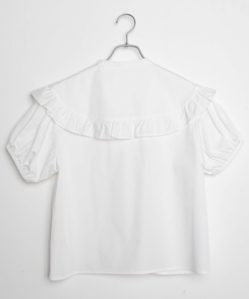WEGO（ウィゴー）の「WEGO/三角襟フリルブラウス（シャツ/ブラウス・レディース・ホワイト・FREE）」の8枚目の写真