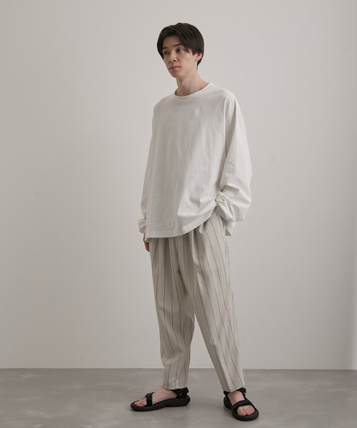 JUNRED（ジュンレッド）の「リネンライクアンクルリラックスパンツ（その他パンツ・メンズ・ホワイト/チャコールグレー/グリーン/キナリ/ホワイト系その他5・LL/M/L）」の19枚目の写真