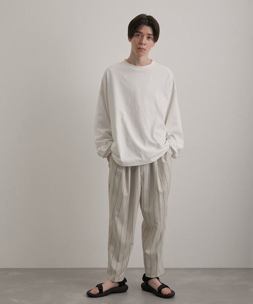 JUNRED（ジュンレッド）の「リネンライクアンクルリラックスパンツ（その他パンツ・メンズ・ホワイト/チャコールグレー/グリーン/キナリ/ホワイト系その他5・LL/M/L）」の18枚目の写真