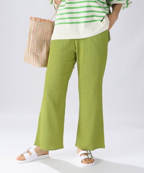 niko and...（ニコアンド）の「クシュクシュドライイージーパンツ（その他パンツ・レディース・ブラック/ブラウン/ブルー/マルーン/チャコール/グリーン/スカイブルー/ナチュラル/マジェンタ・MEDIUM/LARGE）」の6枚目の写真