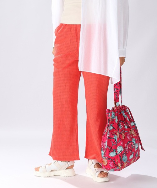 niko and...（ニコアンド）の「クシュクシュドライイージーパンツ（その他パンツ・レディース・ブラック/ブラウン/ブルー/マルーン/チャコール/グリーン/スカイブルー/ナチュラル/マジェンタ・MEDIUM/LARGE）」の8枚目の写真