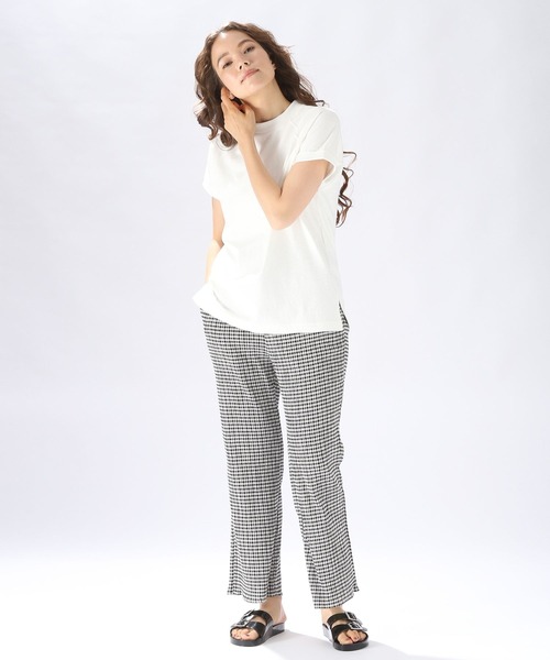 niko and...（ニコアンド）の「クシュクシュドライイージーパンツ（その他パンツ・レディース・ブラック/ブラウン/ブルー/マルーン/チャコール/グリーン/スカイブルー/ナチュラル/マジェンタ・MEDIUM/LARGE）」の10枚目の写真