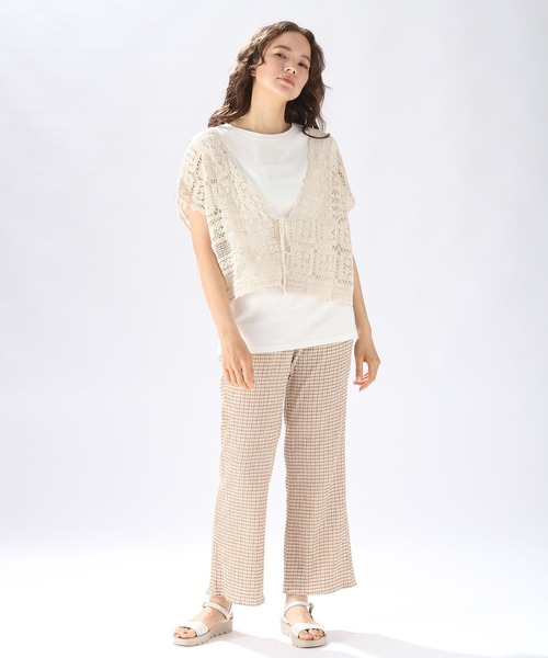 niko and...（ニコアンド）の「クシュクシュドライイージーパンツ（その他パンツ・レディース・ブラック/ブラウン/ブルー/マルーン/チャコール/グリーン/スカイブルー/ナチュラル/マジェンタ・MEDIUM/LARGE）」の11枚目の写真