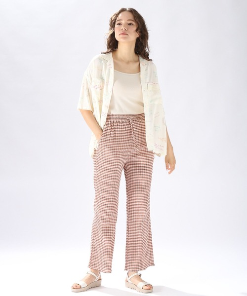 niko and...（ニコアンド）の「クシュクシュドライイージーパンツ（その他パンツ・レディース・ブラック/ブラウン/ブルー/マルーン/チャコール/グリーン/スカイブルー/ナチュラル/マジェンタ・MEDIUM/LARGE）」の12枚目の写真