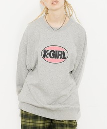 X-girl | OVAL LOGO CREW SWEAT TOP(スウェット)