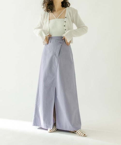 mystic（ミスティック）の「ラップロングスカート（スカート・レディース・ブラウン/パープル・FREE）」の7枚目の写真