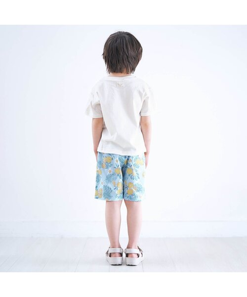 apres les cours(アプレレクール)の「トロピカルハーフパンツ 5分丈(その他パンツ・キッズ・サックスブルー/オレンジ・80/130/140/90/110/100/120)」の7枚目の写真