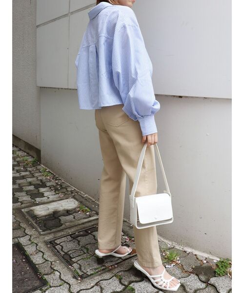 MURUA（ムルーア）の「クリアスクエアバッグ（ハンドバッグ・レディース・ホワイト/ブラック・FREE）」の5枚目の写真