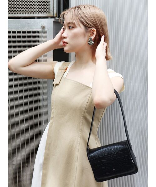 MURUA（ムルーア）の「クリアスクエアバッグ（ハンドバッグ・レディース・ホワイト/ブラック・FREE）」の10枚目の写真