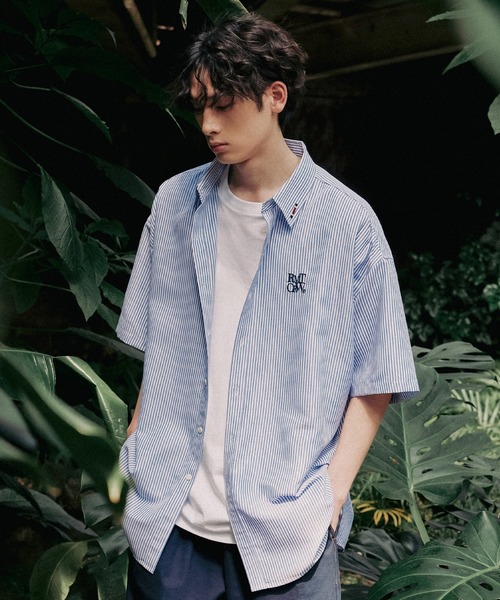 ★人気★【ROMANTIC CROWN】★RECENT LOGO OXFORD SHIR.T★ ROMANTIC CROWN（ロマンティッククラウン）の「【ROMANTIC CROWN
