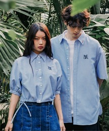 ★人気★【ROMANTIC CROWN】★RECENT LOGO OXFORD SHIR.T★ ROMANTIC CROWN | 로맨틱크라운 Romantic Crown Recents Logo