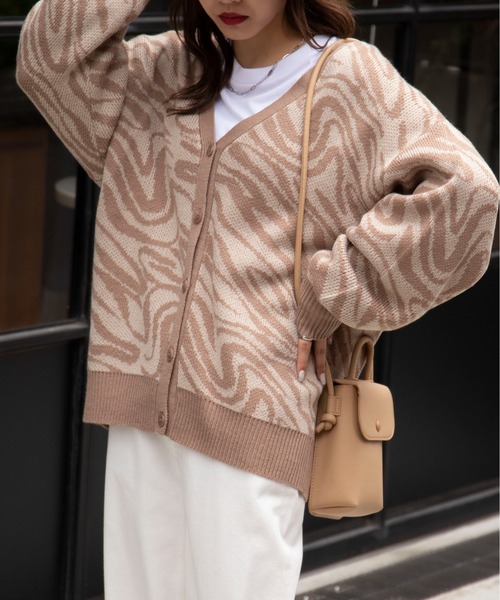 WEGO（ウィゴー）の「WEGO/ジャガードニットカーデ（カーディガン/ボレロ・レディース・その他1/その他2/その他3/その他4/その他5/その他6・FREE）」の6枚目の写真