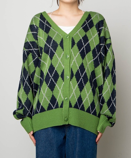 WEGO（ウィゴー）の「WEGO/ジャガードニットカーデ（カーディガン/ボレロ・レディース・その他1/その他2/その他3/その他4/その他5/その他6・FREE）」の7枚目の写真