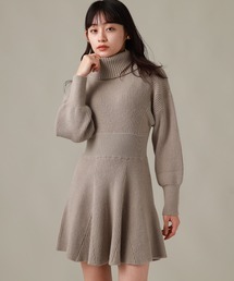 Cheek | タートルニットミニワンピース(ワンピース)