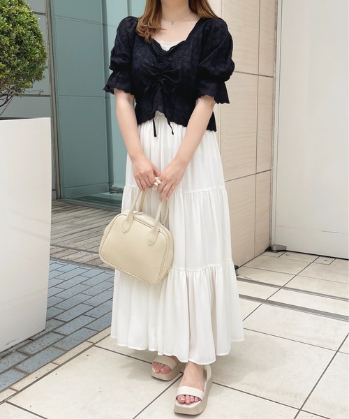 apres jour(アプレジュール)の「チロルブラウス【ZOZOTOWN限定アイテム】(シャツ/ブラウス・レディース・ブラック/オフホワイト/ライトピンク・X-LARGE/フリー)」の18枚目の写真