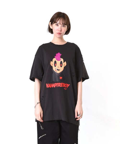 MILKBOY（ミルクボーイ）の「VAMPIRE BOY TEE（Tシャツ/カットソー・レディース・A/B・L/XL）」の2枚目の写真