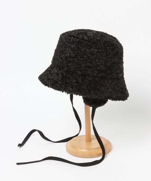 Heather（ヘザー）の「ドッグイヤーHAT　356615（ハット・レディース・ブラック/オフホワイト/ベージュ・ONE SIZE）」の4枚目の写真