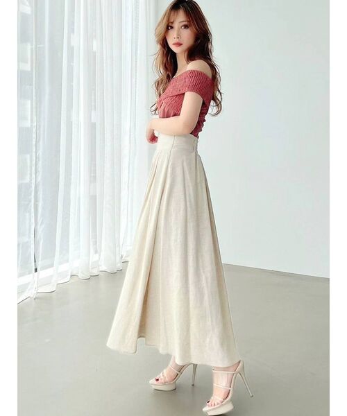 RESEXXY(リゼクシー)の「オフショルデザイントップス(Tシャツ/カットソー・レディース・ブラック/オフホワイト/ピンク/マスタード・FREE)」の8枚目の写真