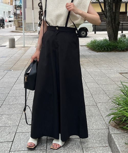Chez toi(シェトワ)の「サス付ワイドパンツ(その他パンツ・レディース・ライトグレー/ブラック/カーキ・FREE)」の15枚目の写真