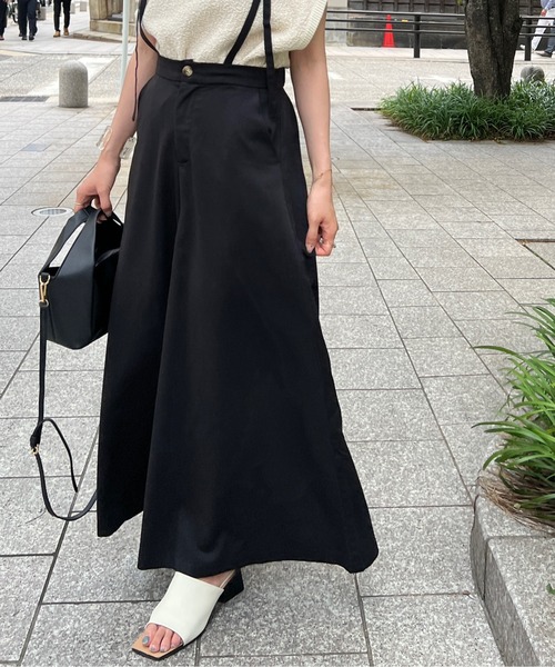 Chez toi(シェトワ)の「サス付ワイドパンツ(その他パンツ・レディース・ライトグレー/ブラック/カーキ・FREE)」の18枚目の写真
