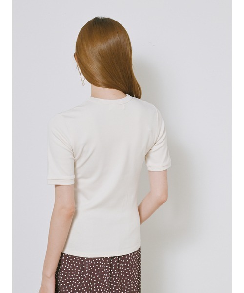 SNIDEL（スナイデル）の「ORGANICSフロッキープリントTシャツ（T