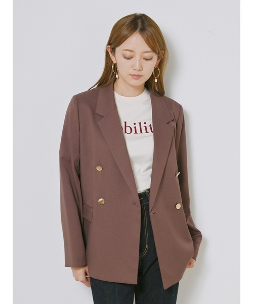 SNIDEL（スナイデル）の「ORGANICSフロッキープリントTシャツ（T