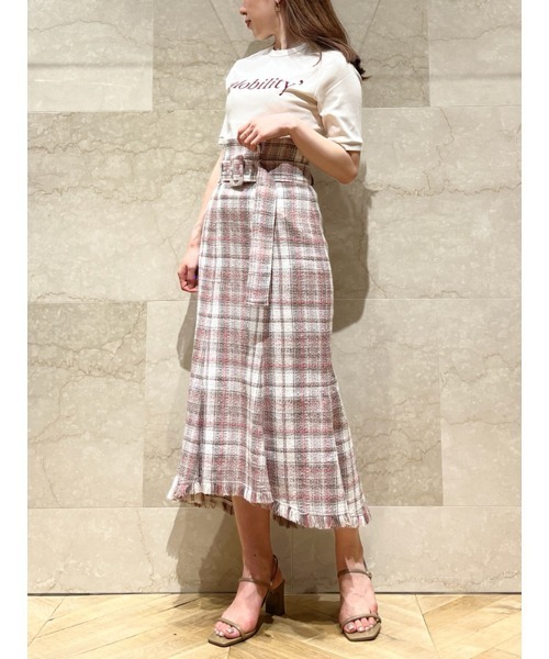 SNIDEL（スナイデル）の「ORGANICSフロッキープリントTシャツ（T