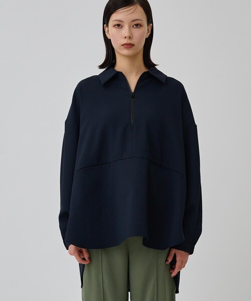 CITY TOKYO(シティトウキョウ)の「ハーフジップオーバーシャツ(シャツ/ブラウス・レディース・ラベンダー/イエロー/ネイビー・FREE)」の20枚目の写真