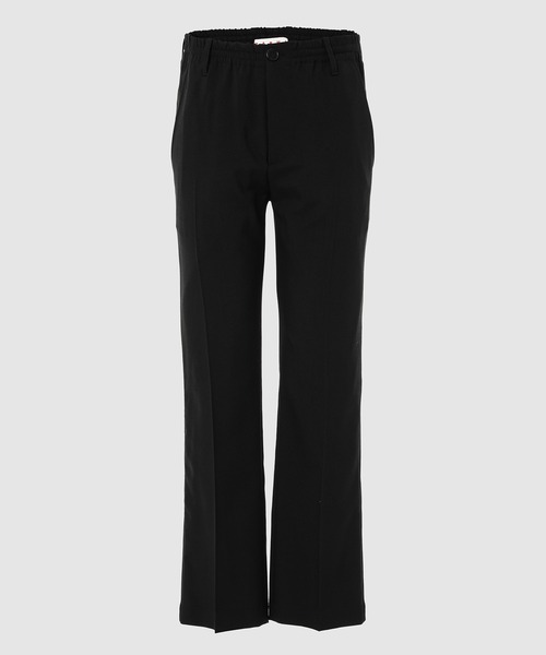 MARNI(マルニ)の「UOMO TROUSERS/トロピカルウールドローストリングフレアパンツ(スラックス・メンズ・ブラック/ダークブラウン・46/48/50/44)」の2枚目の写真