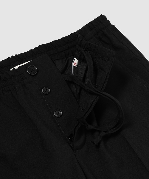 MARNI(マルニ)の「UOMO TROUSERS/トロピカルウールドローストリングフレアパンツ(スラックス・メンズ・ブラック/ダークブラウン・46/48/50/44)」の4枚目の写真