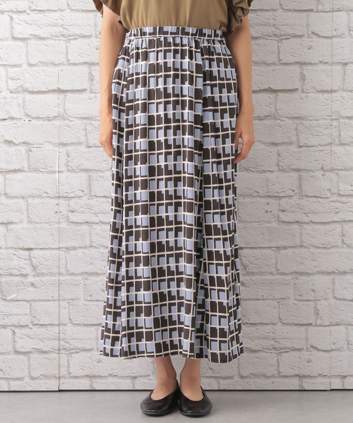 LEPSIM（レプシィム）の「ジオメガラプリントスカート　295643（スカート・レディース・ブラウン/レッド・FREE）」の5枚目の写真