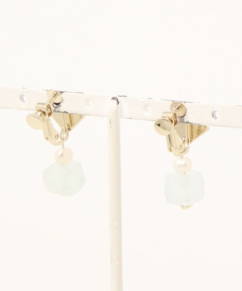 ROPE' PICNIC（ロペピクニック）の「Recycle glass 淡水パールコンビイヤリング（イヤリング・レディース・イエロー系その他/ブルー系その他4・FREE）」の10枚目の写真