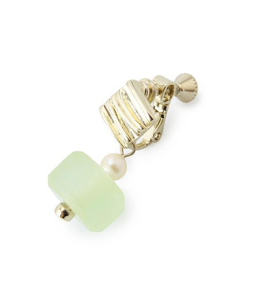 ROPE' PICNIC（ロペピクニック）の「Recycle glass 淡水パールコンビイヤリング（イヤリング・レディース・イエロー系その他/ブルー系その他4・FREE）」の3枚目の写真