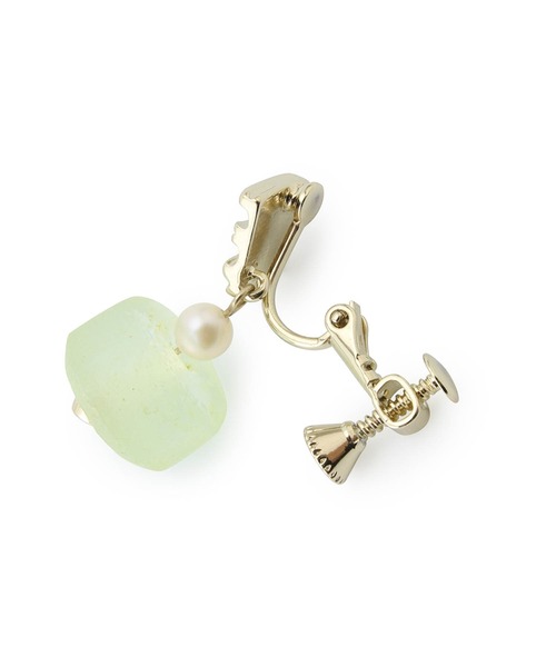 ROPE' PICNIC（ロペピクニック）の「Recycle glass 淡水パールコンビイヤリング（イヤリング・レディース・イエロー系その他/ブルー系その他4・FREE）」の5枚目の写真