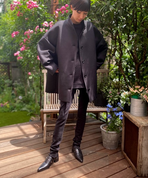 AVIE（アビィ）の「インポートカルゼバックデザインコート（チェスターコート・レディース・ブラック/ベージュ・38）」の10枚目の写真