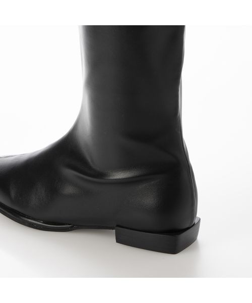 Fin（フィン）の「ストレッチフラットロングブーツ【低反発スポンジ入り】（ブーツ・レディース・ブラック・23cm/23.5cm/24cm/24.5cm）」の5枚目の写真