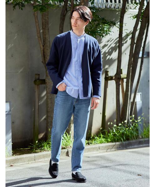 green label relaxing(グリーンレーベルリラクシング)の「シグネチャーデニム スリムテーパード ジーンズ(デニムパンツ・メンズ・ブラック/ネイビー/コバルトブルー・S/M/L/XL)」の9枚目の写真