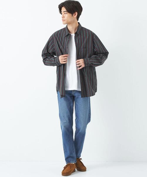 green label relaxing(グリーンレーベルリラクシング)の「シグネチャーデニム スリムテーパード ジーンズ(デニムパンツ・メンズ・ブラック/ネイビー/コバルトブルー・S/M/L/XL)」の15枚目の写真
