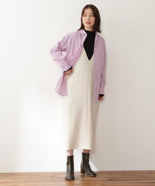 N.（N. Natural Beauty Basic）（エヌエヌナチュラルビューティーベーシック）の「◆ストライプシャツ（シャツ/ブラウス・レディース・ブルー系その他/イエロー系その他/ピンク系その他・MEDIUM）」の5枚目の写真