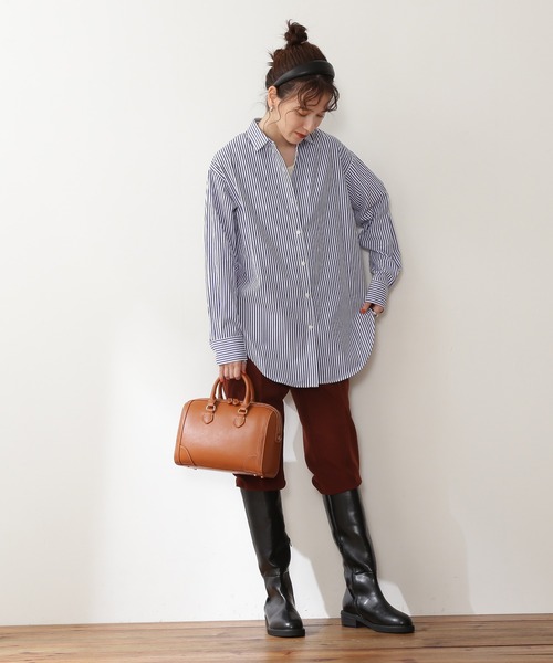 N.（N. Natural Beauty Basic）（エヌエヌナチュラルビューティーベーシック）の「◆ストライプシャツ（シャツ/ブラウス・レディース・ブルー系その他/イエロー系その他/ピンク系その他・MEDIUM）」の10枚目の写真